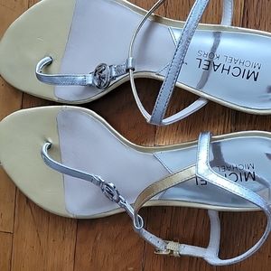 Michael kors gold sandals